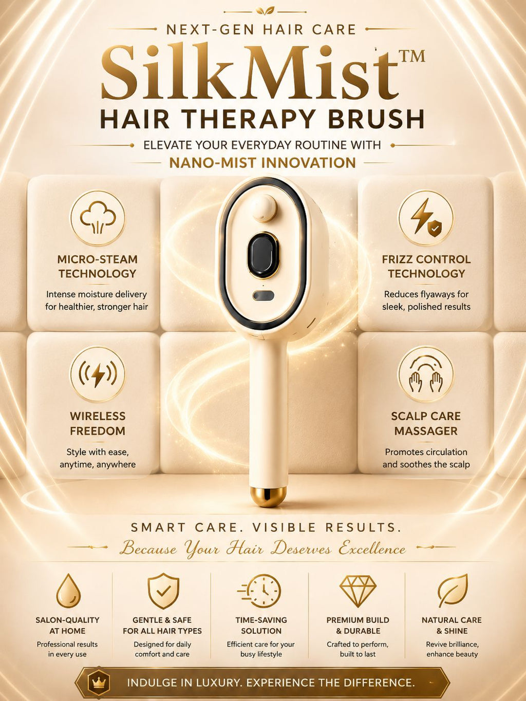 SilkMist Hair Therapy Brush