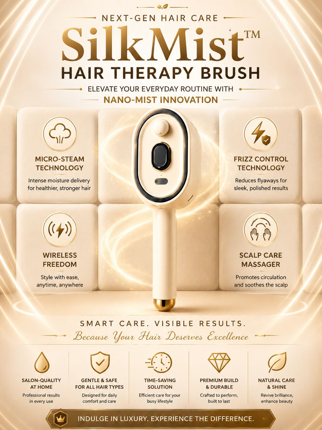 SilkMist Hair Therapy Brush