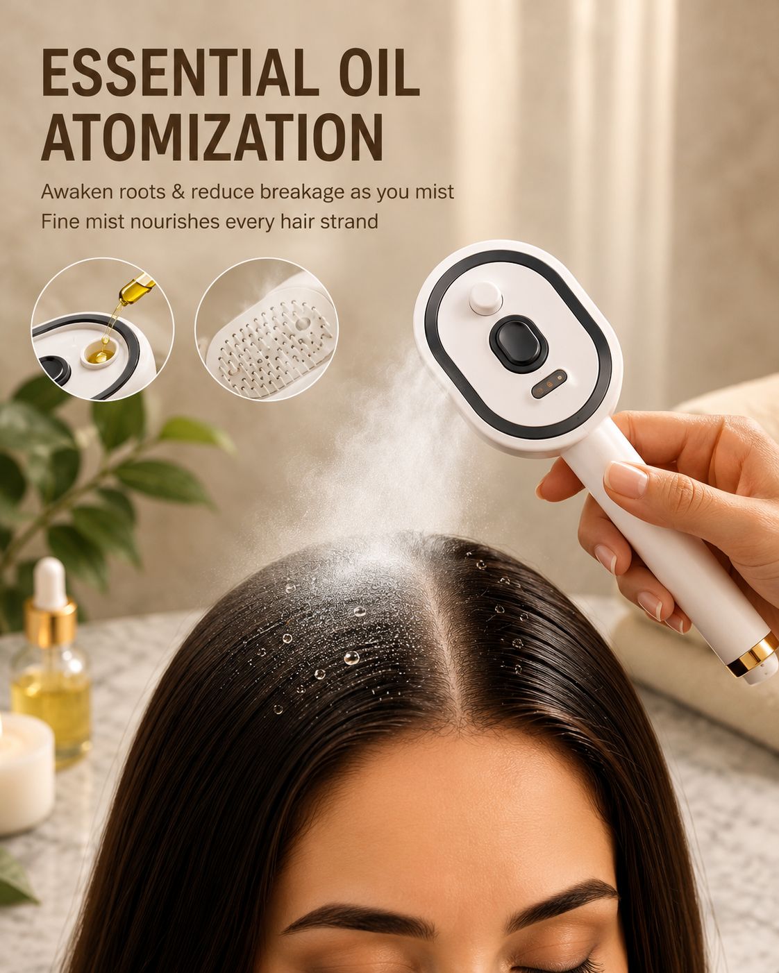 SilkMist Hair Therapy Brush