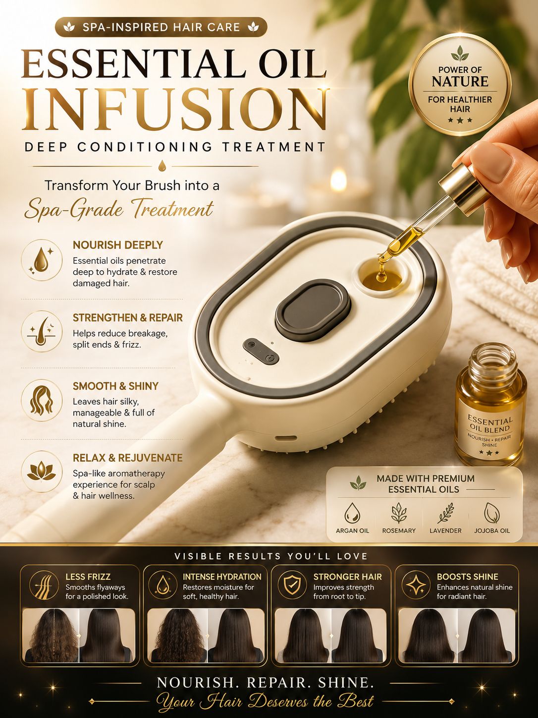 SilkMist Hair Therapy Brush
