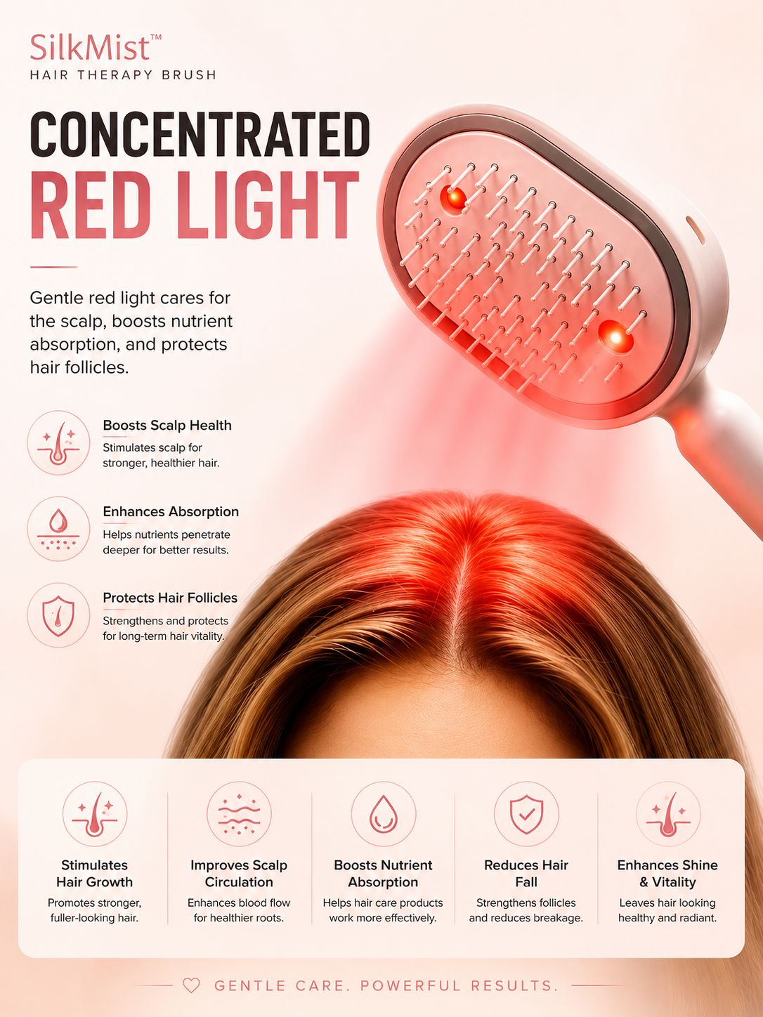 SilkMist Hair Therapy Brush